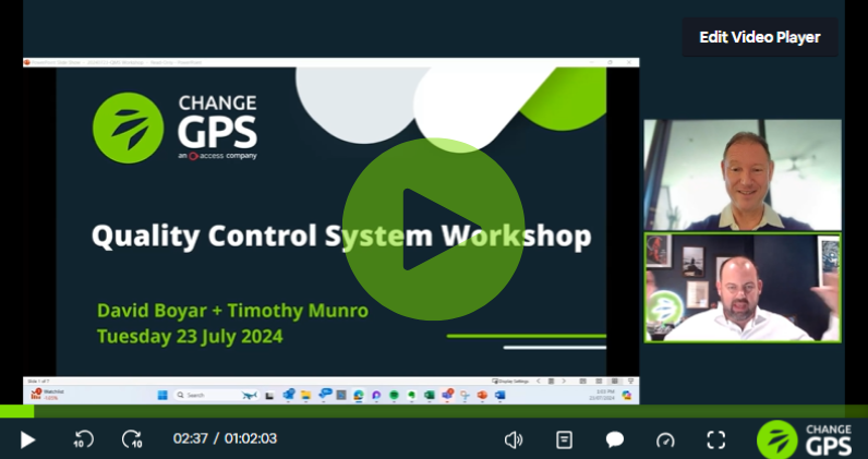 Quality Control System Workshop